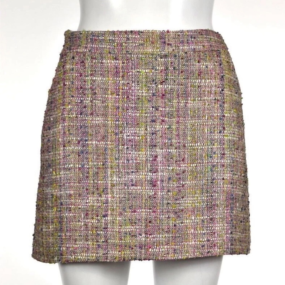 J Crew Confetti Tweed Skirt